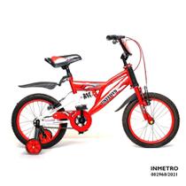 Bicicleta Montana Vermelha Aro 16 Unitoys 1403