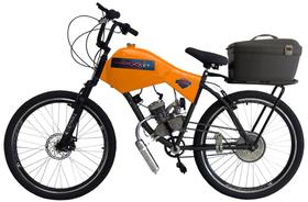 Bicicleta Motorizada 100cc Coroa 52 Fr Disk/Susp com Carenagem Cargo Rocket