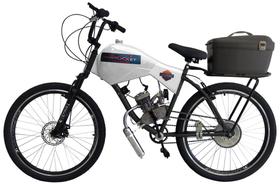 Bicicleta Motorizada 100cc Coroa 52 Fr Disk/Susp com Carenagem Cargo Rocket