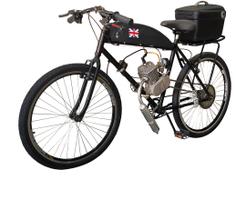 Bicicleta Motorizada Café Racer Sport Cargo - Preto