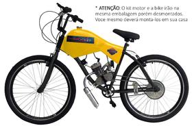 Bicicleta Motorizada Carenada (Bicicleta desmontada e Kit)