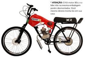 Bicicleta Motorizada Carenada F1 (kit 80cc & bike Desmont) - Rocket