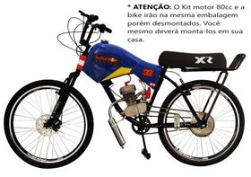 Bicicleta Motorizada Carenada F1 (kit 80cc & bike Desmont)