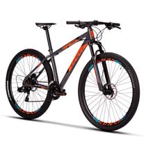 Bicicleta Mountain Bike Aro 29 M17' Freio Hidráulico Render ONE 2023 Cinza Laranja Sense