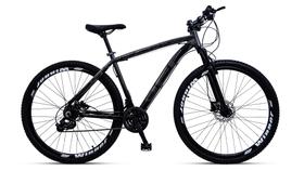 Bicicleta mountain bike aro 29 off firefly 24 marchas grafite preto tam.17 - Ello Bike