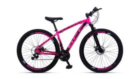 Bicicleta mountain bike aro 29 off firefly 24 marchas rosa tam.17