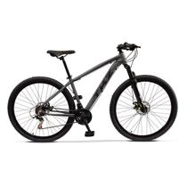 Bicicleta Mountain Bike TKZ Fuji Aro 29 em Alumínio 21 Vel Freio a Disco Suspensão Ahead Set