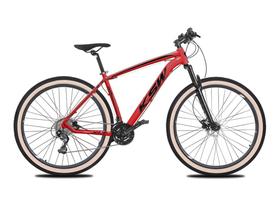 Bicicleta MTB Aro 29 KSW 27V Freio Hidráulico Cubo K7 Trava