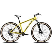 Bicicleta MTB Em Alumínio Aro 29 Absolute Nero 5 1x12v Pedivela Single Coroa Unica Catraca Cassete 11/50D Freio a Dsico Garfo de Suspensão