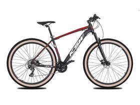 Bicicleta MTB KSW XLT 24V Aro 29 Freio Hidráulico Faixa Beje