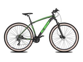 Bicicleta MTB KSW XLT 24V Aro 29 Freio Hidráulico Faixa Beje