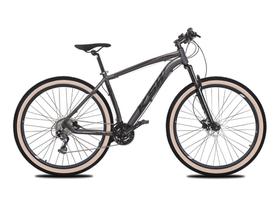 Bicicleta MTB KSW XLT 24V Aro 29 Freio Hidráulico Faixa Beje