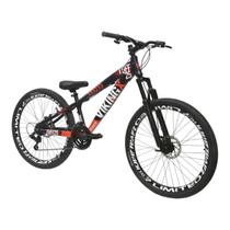 Bicicleta MTB VikingX Tuff 25 Aro 26 com 21V e Freio a Disco Quadro 13.5