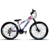 Bicicleta MTB VikingX Tuff 25 Aro 26 com 21V e Freio a Disco Quadro 13.5 Bicicleta MTB VikingX Tuff 25 Aro 26 com 21V e Freio a Disco Quadro 13.5