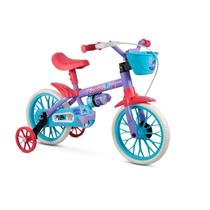 Bicicleta Nathor Aro 12 C Rodinhas Stitch Roxo Azul Vermelho