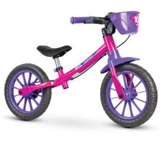 Bicicleta Nathor Balance Bike Feminina Rosa - 1600