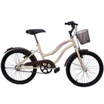 Bicicleta para menina Aro 20 Beach cor Bege