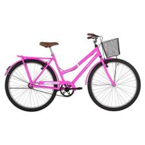Bicicleta Paradise Urbana Aro 26 Quadro Aço 1 Marcha Rosa Chicle Free Action Bicicleta Paradise Urbana Aro 26 Quadro Aço 1 Marcha Rosa Chicle Free Action