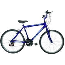 Bicicleta Passeio 18 Marchas Aro 26 Masculina Azul