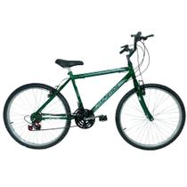 Bicicleta Passeio 18 Marchas Aro 26 Masculina Verde