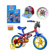Bicicleta Patrulha Canina Chase Aro 12 6 Itens