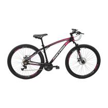 Bicicleta Polimet MTB Nitro Câmbio Shimano 17/Aro Preta/Rosa 7163