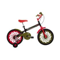 Bicicleta Power Rex Aro 16 Preto Infantil 2022 - Caloi