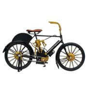 Bicicleta Preta 15.5x26x6.3cm Estilo Retrô Vintage