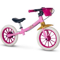 Bicicleta Princesas da Disney Balance Bike de Equilíbrio sem Pedal Feminina