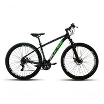 Bicicleta Pulse Quick Aro 29 Freio A Disco 21v Cambios Importados Preto Verde E Branco Bicicleta Pulse Quick Aro 29 Freio A Disco 21v Cambios Importados Preto Verde E Branco