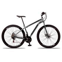 Bicicleta Ravok Urbana Aro 29 Quadro Aço 21 Marchas Freio a Disco Grafite Adulto