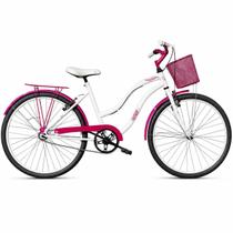 Bicicleta Retro Aro 26 Feminina Forss Hello Pink