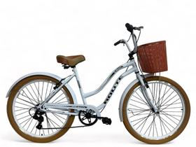 Bicicleta retro feminina aro 26 beach +7v shimano -Route Bike