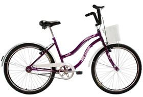 Bicicleta Retro Vintage Aro 26 Feminina Beach Violeta
