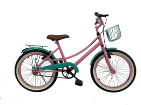 Bicicleta Retro Vintage Infantil Aro 20 Cesta Paralama Bagag