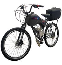 Bicicleta Rocket Preto Motorizada Beach Freio Disco/suspensão CARGO - Com Carenagem