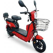 Bicicleta Scooter Elétrica 48V 500W até 100kg Vermelha IMPORTWAY Bicicleta Scooter Elétrica 48V 500W até 100kg Vermelha IMPORTWAY