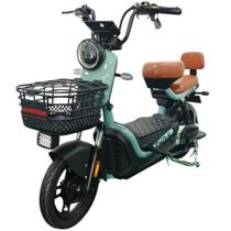 Bicicleta Scooter Elétrica 600W Alarme Eko-5 Verde Duos Bicicleta Scooter Elétrica 600W Alarme Eko-5 Verde Duos