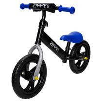 Bicicleta Sem Pedal De Equilibrio Infantil 2 Rodas Zippy Toys Bike De Passeio Para Criança Aro 12 Capacidade 25kg Azul