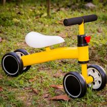 Bicicleta sem pedal de equilibrio infantil 4 rodas