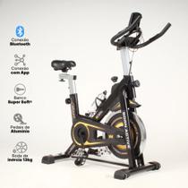 Bicicleta Spinning Active PRO Com roda de inércia de 13 kg Ajustável e Bluetooth integrado Bicicleta Spinning Active PRO Com roda de inércia de 13 kg Ajustável e Bluetooth integrado