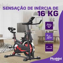 Bicicleta Spinning até 160Kg Ergométrica Fitness Roda de Inércia 16kg Academia 1,95m Profissional Bicicleta Spinning até 160Kg Ergométrica Fitness Roda de Inércia 16kg Academia 1,95m Profissional