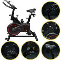Bicicleta Spinning Ergométrica EvoPro Mecânica Roda de Inércia Suporta até 130kg Potência e Desempenho Mile Fitness