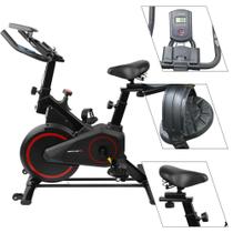 Bicicleta Spinning Ergométrica EvoPro Mecânica Roda de Inércia Suporta até 130kg Potência e Desempenho Mile Fitness