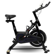 Bicicleta Spinning Ergométrica Profissional Mile Fitness Roda de Inércia 8kg Treino Intenso em Casa Evolux