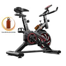 Bicicleta Spinning Ergométrica Semi Profissional ITS Fitness Mecânica com Roda de Inércia Potência e Alto Desempenho para Treino Cardio Vertical