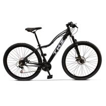 Bicicleta TKZ Fuji Mountain Bike Aro 29 em Alumínio Câmbio 21 Velocidades Freio a Disco Suspensão Mecânica