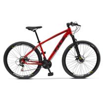 Bicicleta TKZ Yatagarasu Mountain Bike Aro 29 Shimano Alumínio 21v Freio a Disco e Suspensão Mecânica