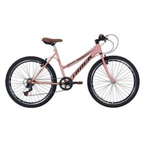 Bicicleta Track TK3 Serena Aro 26 Quadro Aço Câmbio Borboleta V-Brake Rosa Opala Bicicleta Track TK3 Serena Aro 26 Quadro Aço Câmbio Borboleta V-Brake Rosa Opala
