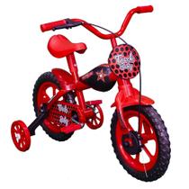 Bicicleta Tracktor Aro 12 Vermelha e Preta